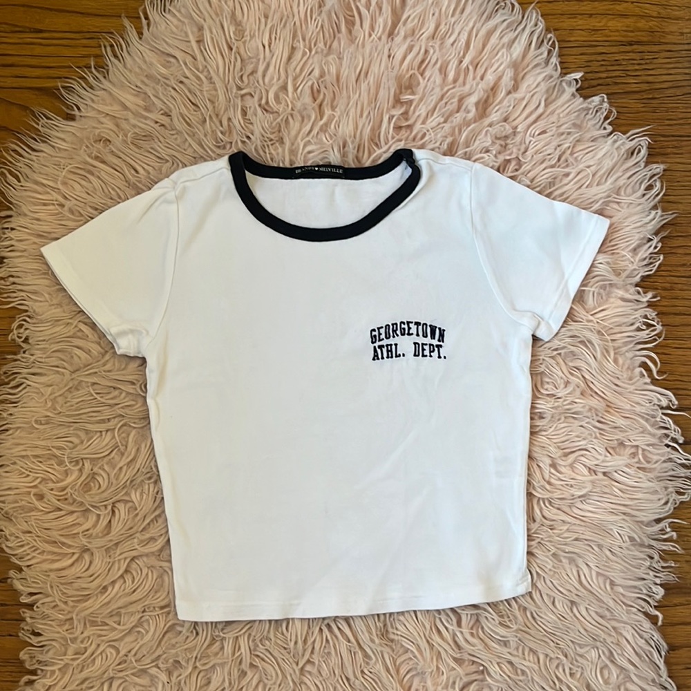 Brandy Melville white crop top size small